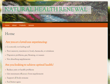 Tablet Screenshot of naturalhealthrenewal.org